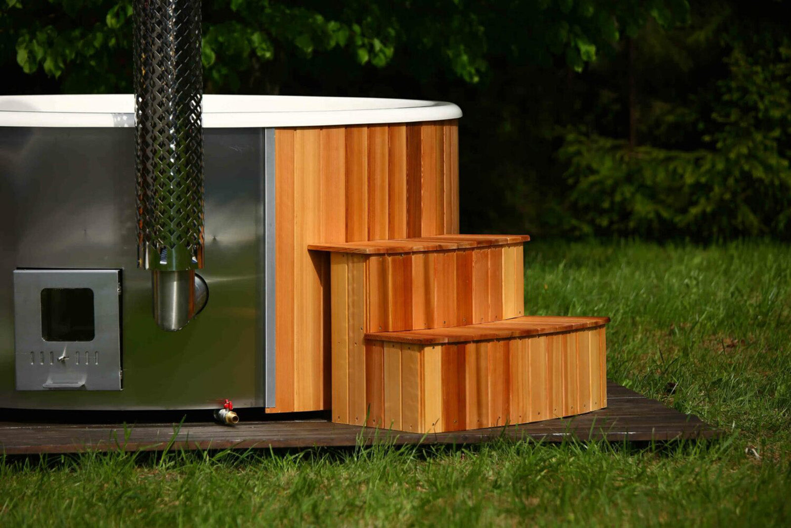 Houtgestookte hottub